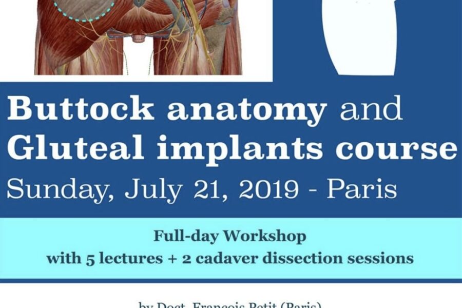 Buttock anatomy and gluteal implant